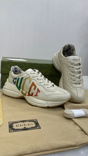 Gucci Rhyton leather sneakers