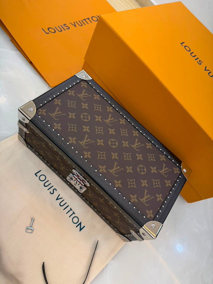 Louis Vuitton Monogram Macassar Clutch Box