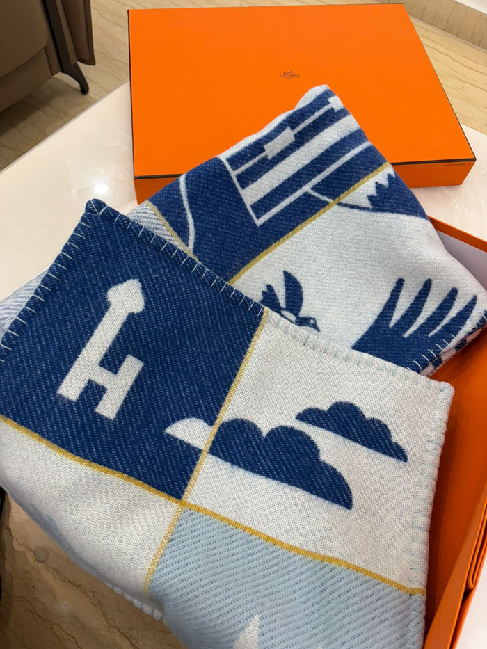 Hermes Baby blanket