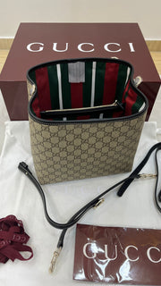 Gucci GG Emblem bucket bag