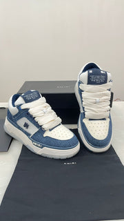 Amiri MA-1 sneakers in white and blue