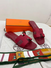 Hermes Oran Sandal Rouge