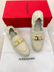 FERRAGAMO elasticated leather loafers