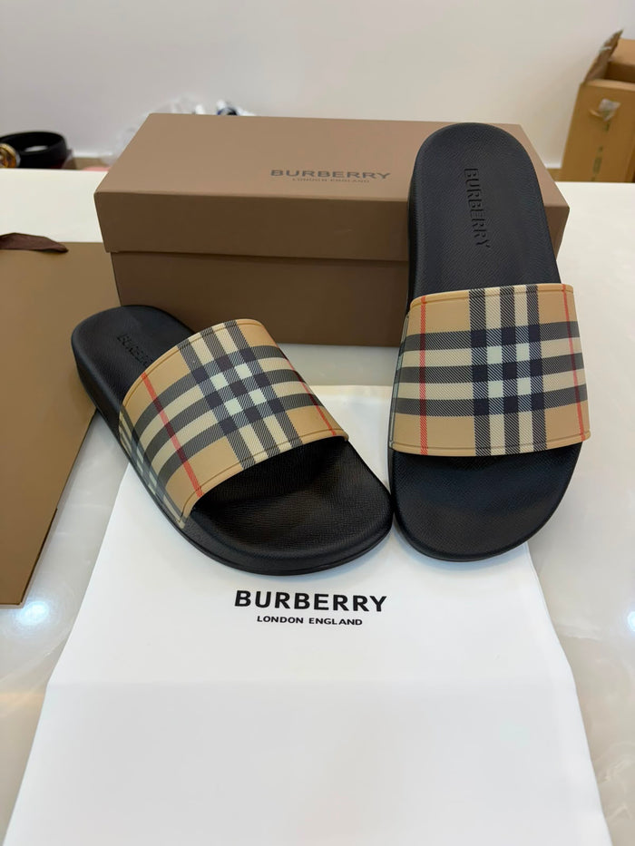 Burberry Check Slides