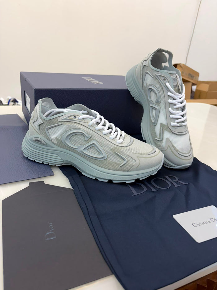 Dior B30 sneakers in a gray with white laces