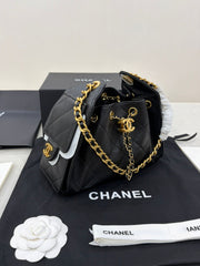 Black Chanel 25 small handbag