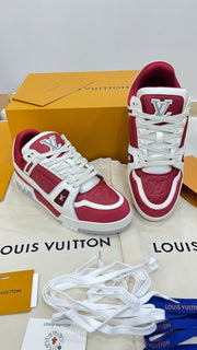 Louis Vuitton Trainer sneakers in red and white