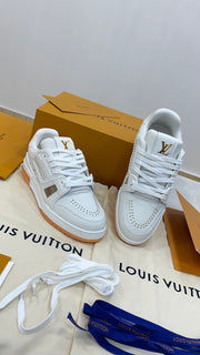 Louis Vuitton Trainer sneakers in red and white