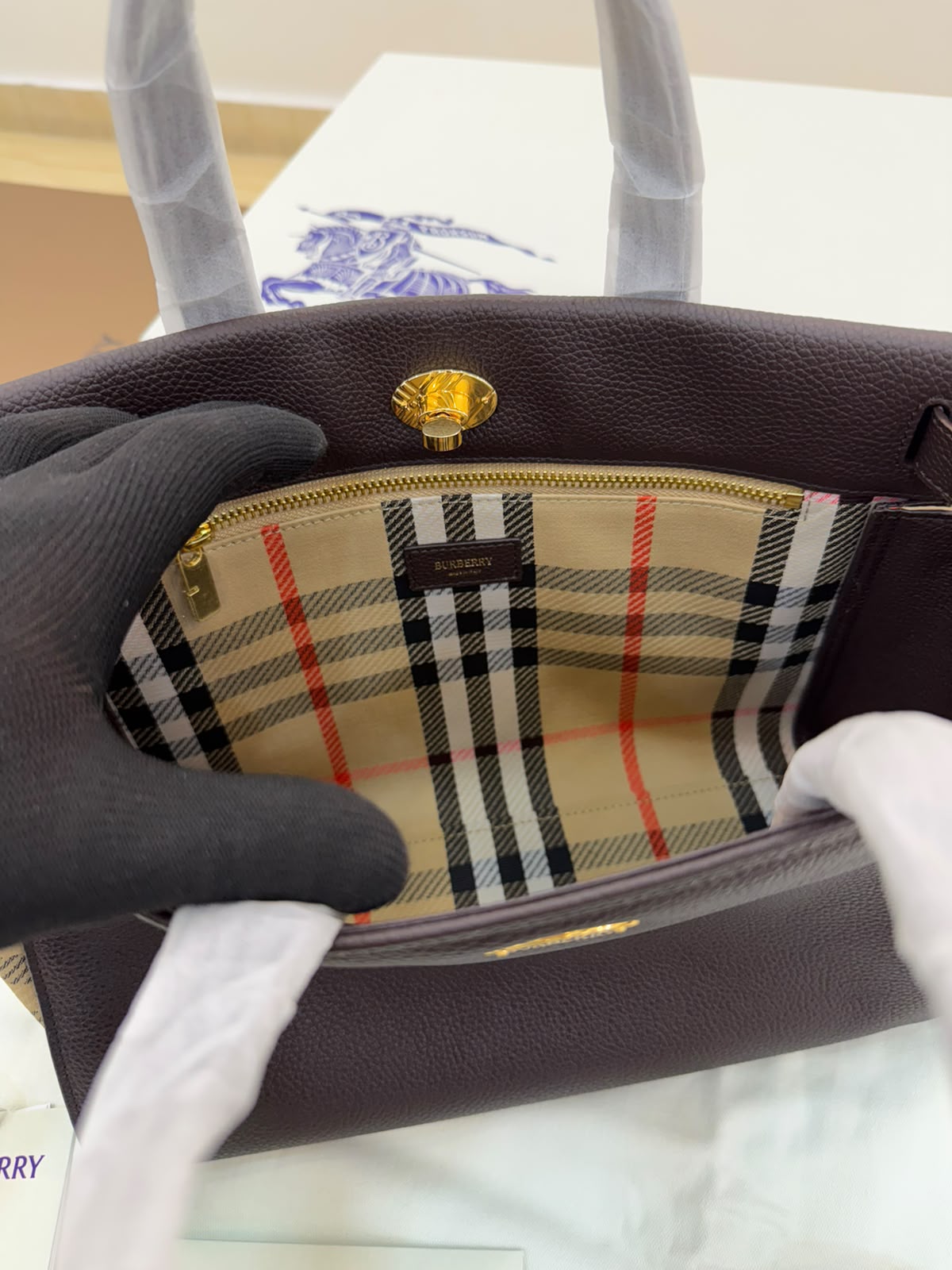 Burberry Check Cotswolds Tote