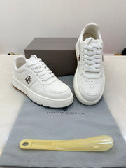 White leather sneakers by Brunello Cucinelli