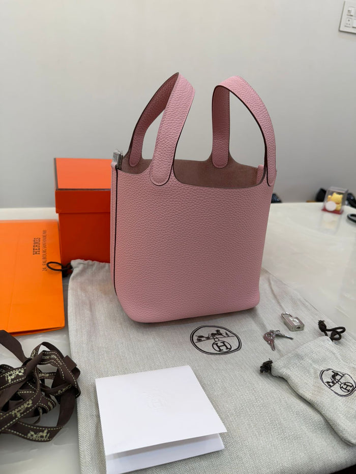 Pink Hermès Picotin Lock 18 bag