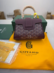 Burgundy Goyard Saigon Souple Mini bag
