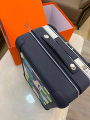 Hermès R.M.S Cabin Suitcase in a blue and multicolor