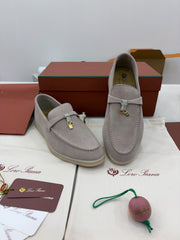 Loro Piana Summer Charms Walk Loafers in soft suede