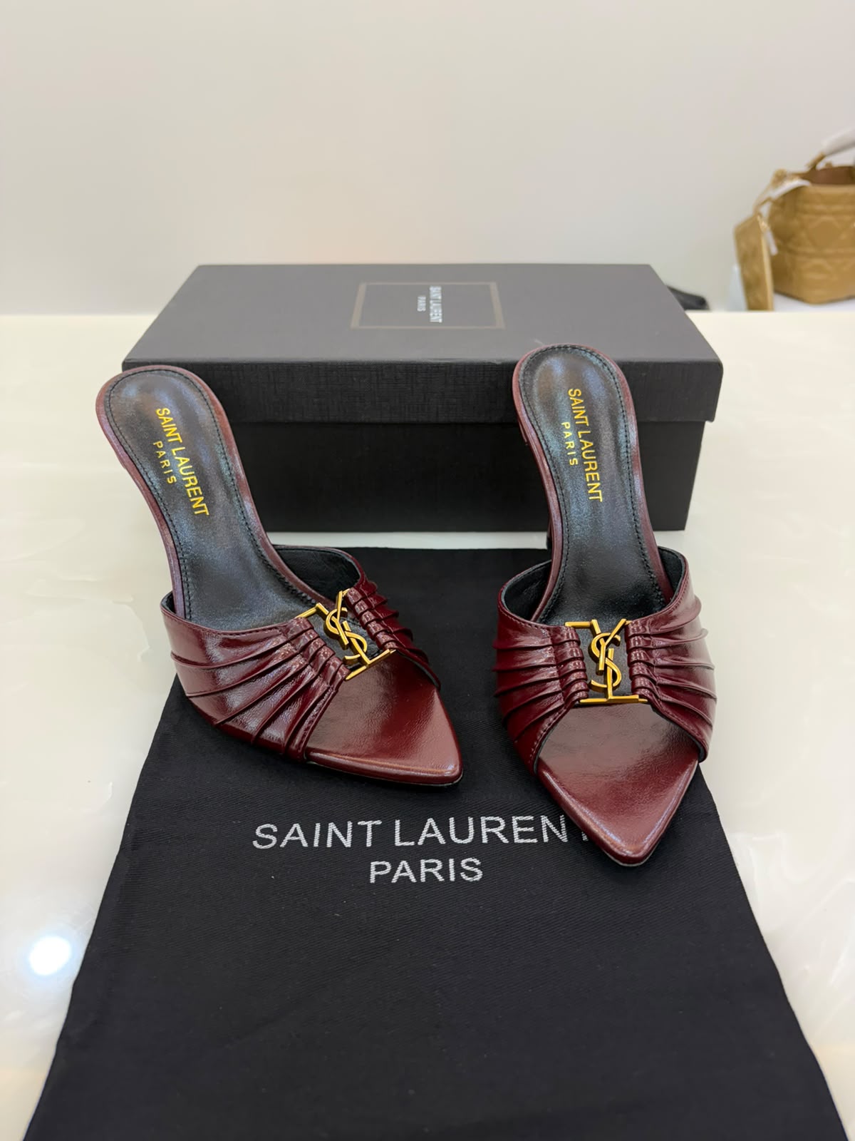 Saint Laurent Babylone Mules