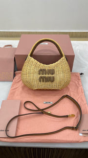 Miu Miu Wander wicker Handbag