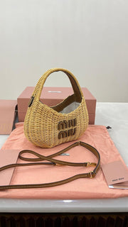 Miu Miu Wander wicker Handbag