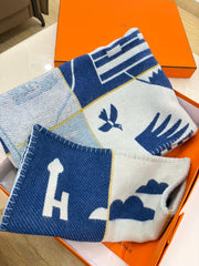 Hermes Baby blanket