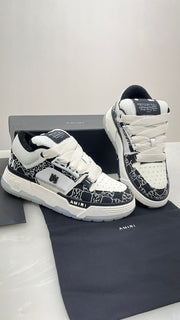 Amiri MA-1 sneakers in white and  black