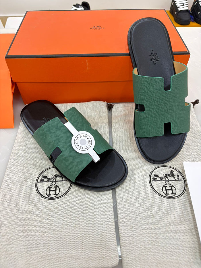 Green Hermès Izmir sandals