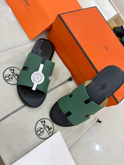 Green Hermès Izmir sandals