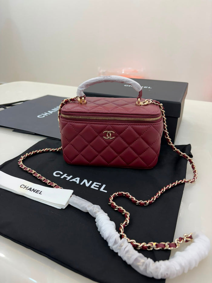 Chanel Small Quilted Vanity Case