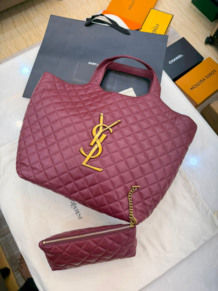 Saint Laurent Icare Maxi Matelassé leather