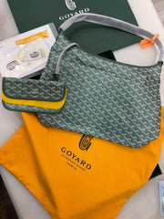 Goyard Boheme Hobo Bag in a green Goyardine coated canvas