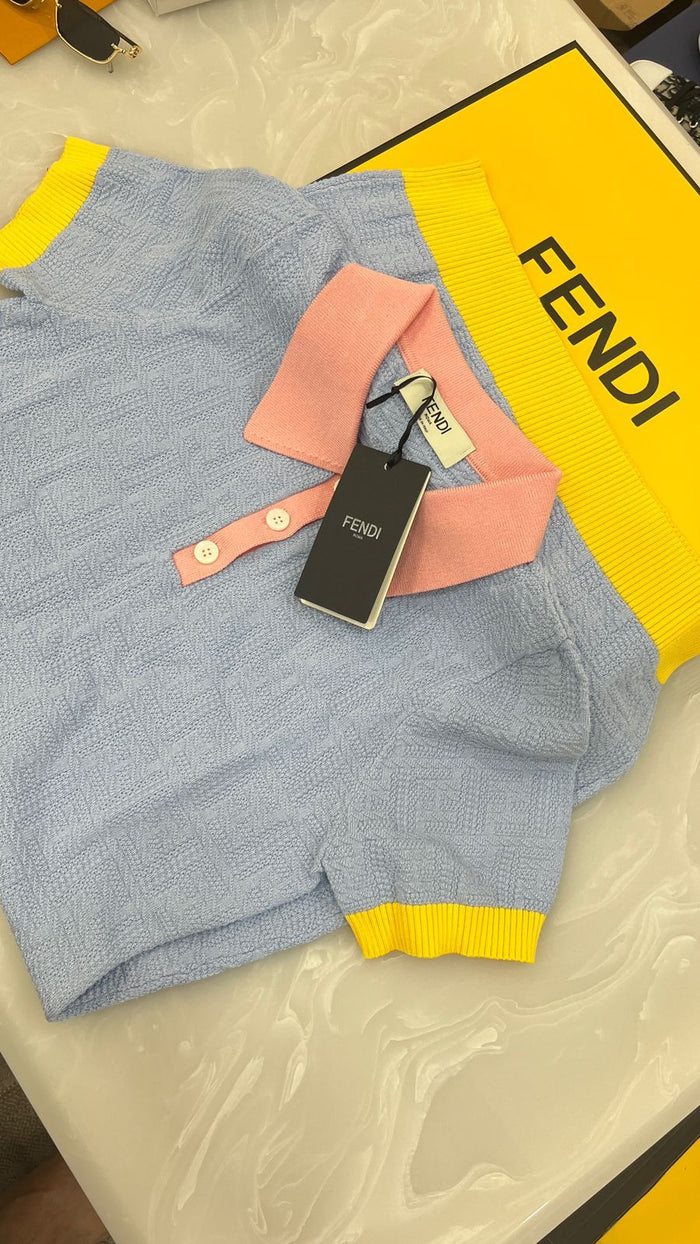 Fendi cotton and silk knit dress